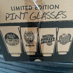 Limited edition 805 pint glasses